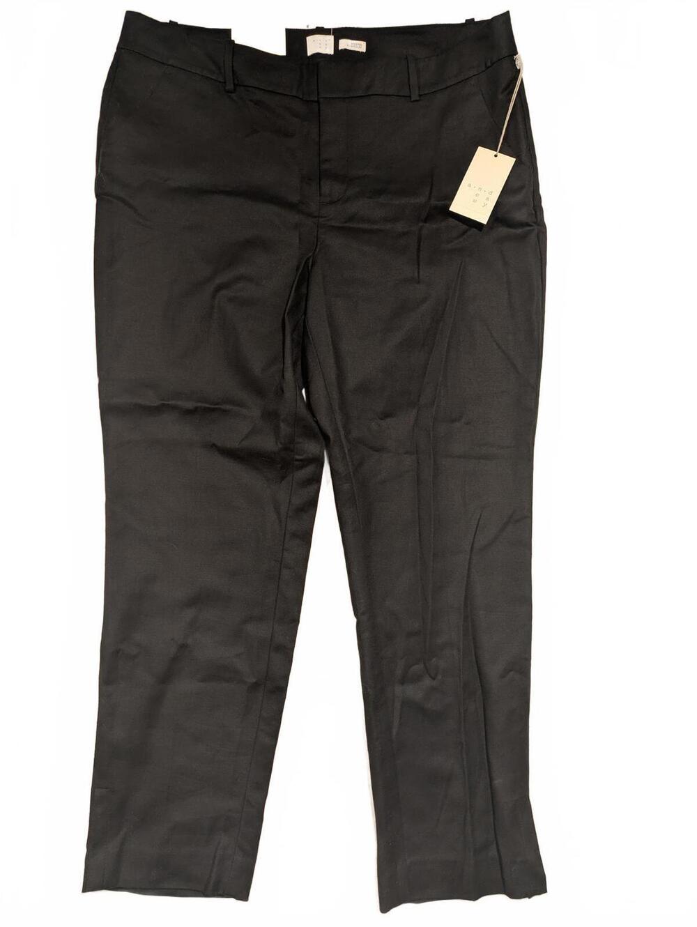 A New Day Black Stretch Dress Pants Womens Size 14 NWT 26x27
